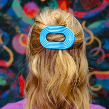 Load image into Gallery viewer, Miami Vice Medium Flat Round Hair Clip