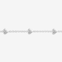 Load image into Gallery viewer, Mini Charms Hearts Bracelet In Silver Plating