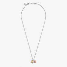 Load image into Gallery viewer, Mini Charms Hearts Necklace In Gold-Tone, Rose Gold and Silver Plating