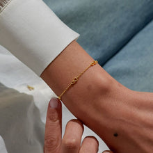 Load image into Gallery viewer, Mini Charms Infinity Bracelet In Gold-Tone Plating