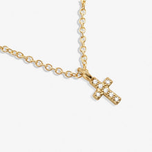 Load image into Gallery viewer, Mini Charms Pavé Cross Necklace