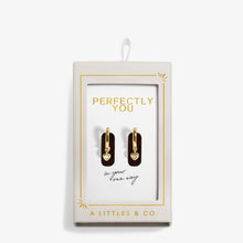 Load image into Gallery viewer, Moments To Shine 'Perfectly You' Hoop Earrings In Gold-Tone Plating