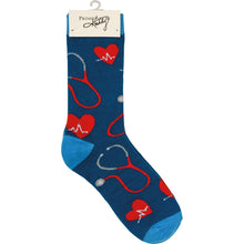 Load image into Gallery viewer, Nurses Are Super Heroes Box Sign And Sock Set