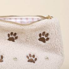 Load image into Gallery viewer, Paws & Pearls Teddy Pouch