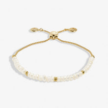 Load image into Gallery viewer, Pearl Manifestones Adjustable Bracelet In Gold-Tone Plating