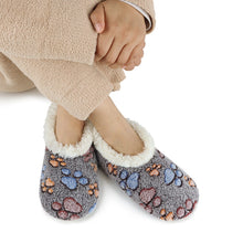 Load image into Gallery viewer, Pet Lovers Paw Prints Snoozies - Foot Coverings - Black