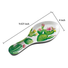 Load image into Gallery viewer, Prickly Pear Cactus Melamine Spoon Rest