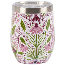 Load image into Gallery viewer, Purple Floral Wine Tumbler