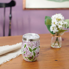 Load image into Gallery viewer, Purple Floral Wine Tumbler