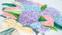 Load image into Gallery viewer, Quilled Hydrangea Bouquet Birthday Card