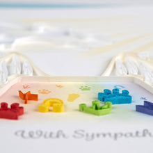 Load image into Gallery viewer, Quilled Rainbow Bridge Pet Sympathy Card