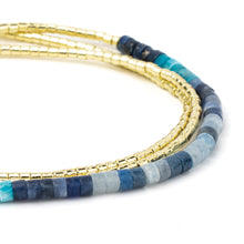 Load image into Gallery viewer, Ombre Stone Wrap - Midnight/Gold