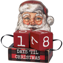 Load image into Gallery viewer, Santa Block Countdown