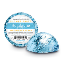 Load image into Gallery viewer, hydraAROMATHERAPY Shower Burst Duo in Headache Buster