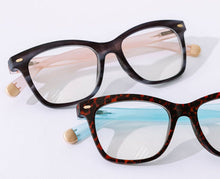 Load image into Gallery viewer, Sinclair Leopard Tortoise/Blue - Peepers Readers