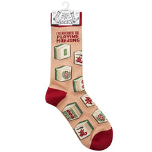 Load image into Gallery viewer, Socks - Rather Be Playing Mahjong