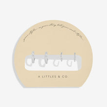 Load image into Gallery viewer, Soul Shine Statement Hearts Hoop Earrings Stack In Silver Plating