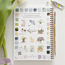 Load image into Gallery viewer, Spring Watercolor Workbook and Watercolor Paint Set