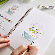 Load image into Gallery viewer, Spring Watercolor Workbook and Watercolor Paint Set