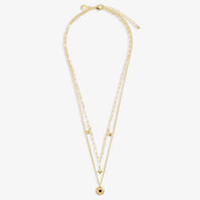 Load image into Gallery viewer, Stacks Of Style Necklace In Gold Gem And Gold-Tone Plating