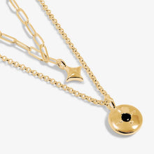 Load image into Gallery viewer, Stacks Of Style Necklace In Gold Gem And Gold-Tone Plating