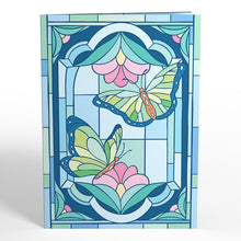Load image into Gallery viewer, Stained Glass Butterfly Light-Up Lovepop Card