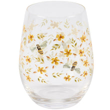 Load image into Gallery viewer, Stemless Wine Glass - Bee Wine Glass