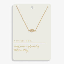 Load image into Gallery viewer, Style Stories Eye Necklace In Gold-Tone Plating