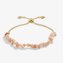 Load image into Gallery viewer, Sunstone Manifestones Adjustable Bracelet In Gold-Tone Plating