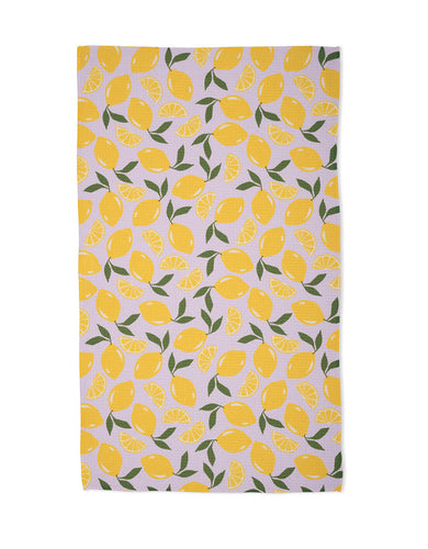 Sweet Lemon Kitchen Tea Towel by Geometry