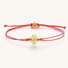 Load image into Gallery viewer, The Tribe Thread Bracelet - Red/Yellow Gold