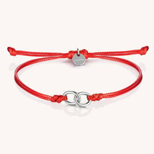 Load image into Gallery viewer, Thread of Friendship Bracelet - Red/Silver