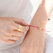 Load image into Gallery viewer, Thread of Hope & Rebirth: Butterfly Pink/Yellow Gold