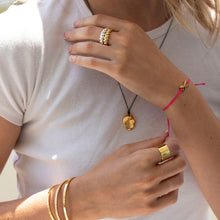 Load image into Gallery viewer, Thread of Hope & Rebirth: Butterfly Pink/Yellow Gold