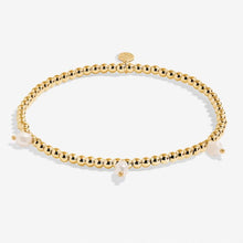 Load image into Gallery viewer, Three Pearl Anklet In Gold-Tone Plating