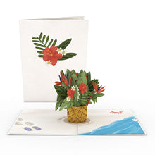 Load image into Gallery viewer, Tropical Flower Basket Lovepop Card