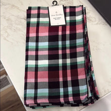 Load image into Gallery viewer, Vera Bradley Dish Towel Ribbons Plaid - Set of 2