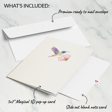 Load image into Gallery viewer, Vibrant Hummingbird Lovepop Card