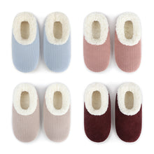 Load image into Gallery viewer, Warm & Cozy Corduroy Snoozies - Foot Coverings - Blue