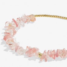 Load image into Gallery viewer, Watermelon Stone Manifestones Adjustable Bracelet In Gold-Tone Plating