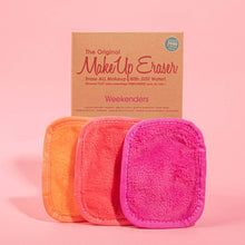 Load image into Gallery viewer, Weekenders Pink 3-Day Travel Set of MakeUp Erasers