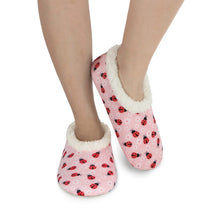 Load image into Gallery viewer, Women's Ladybugs Seaside Garden Snoozies - Foot Coverings