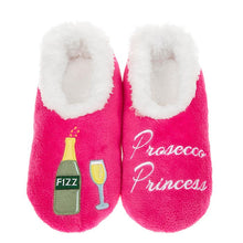 Load image into Gallery viewer, Women's Pink Prosecco Princess Snoozies - Foot Coverings