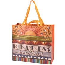 Load image into Gallery viewer, XL Market Shopping Tote - Kindness is Beautiful