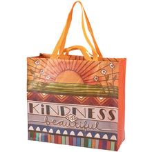 Load image into Gallery viewer, XL Market Shopping Tote - Kindness is Beautiful