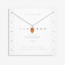 Load image into Gallery viewer, Affirmation Crystal A Little 'Energy' Necklace - Amber