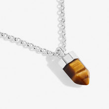 Load image into Gallery viewer, Affirmation Crystal A Little 'Strength' Necklace - Tiger's Eye