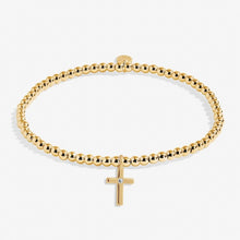 Load image into Gallery viewer, A Little 'Live By Faith' Bracelet in Gold-Tone Plating