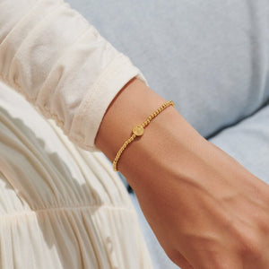 Share Happiness 'Collect Adventures, Dream Explore Discover' Bracelet In Gold