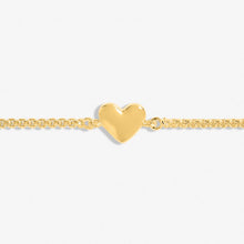 Load image into Gallery viewer, Mini Charms Heart Bracelet In Gold-Tone Plating